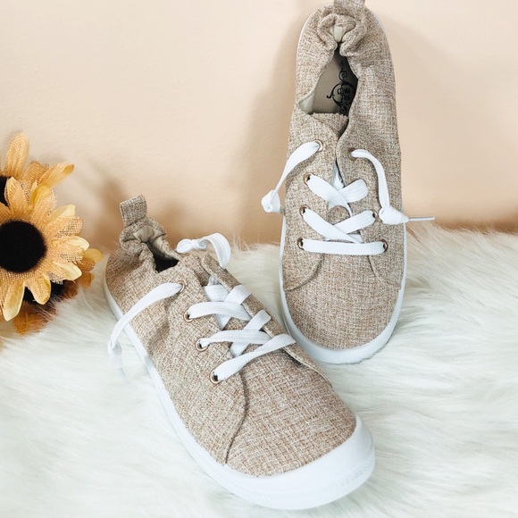 Shoes - KHAKI SNEAKERS- shoe